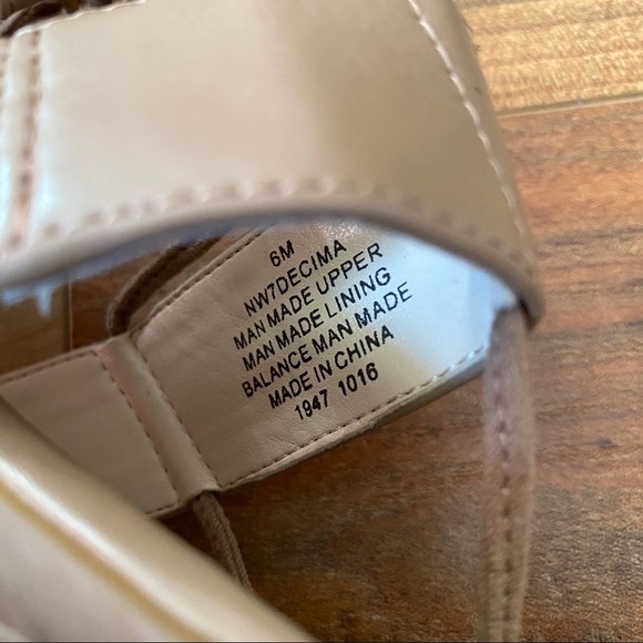 Nine West Decima Gladiator sandals Nude lace up - Picture 7 of 10